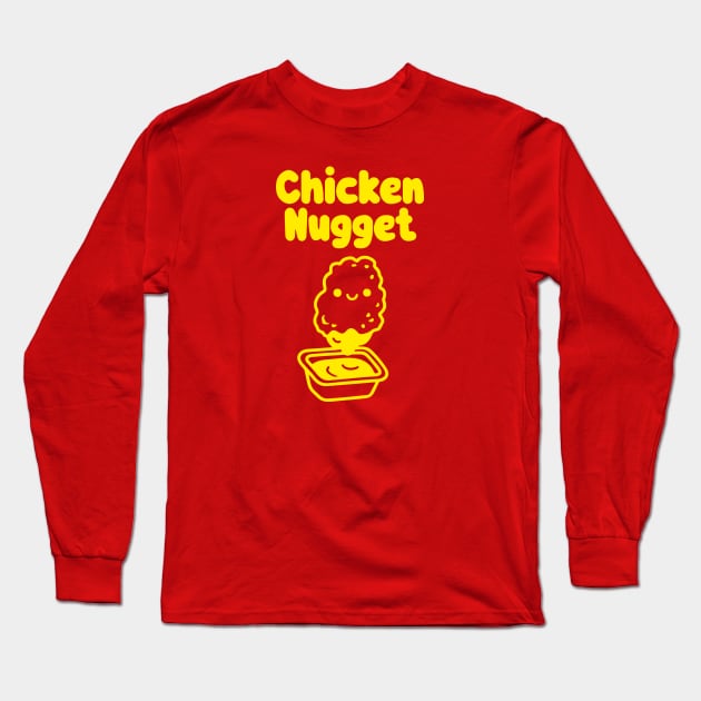 Chicken Nugget! - yellow Long Sleeve T-Shirt by britbrat805